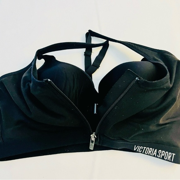 Victoria’s Secret Knockout Front-Close Sports Bra 34C Black - Picture 5 of 8